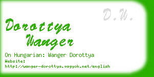 dorottya wanger business card